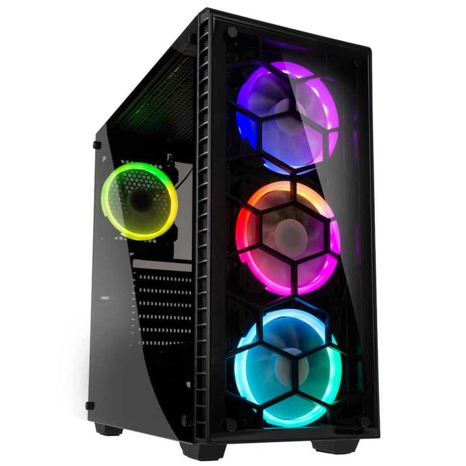 Kolink bservatory Midi Tower RGB Gaming Case - Black Tempered Glass Window — view 2