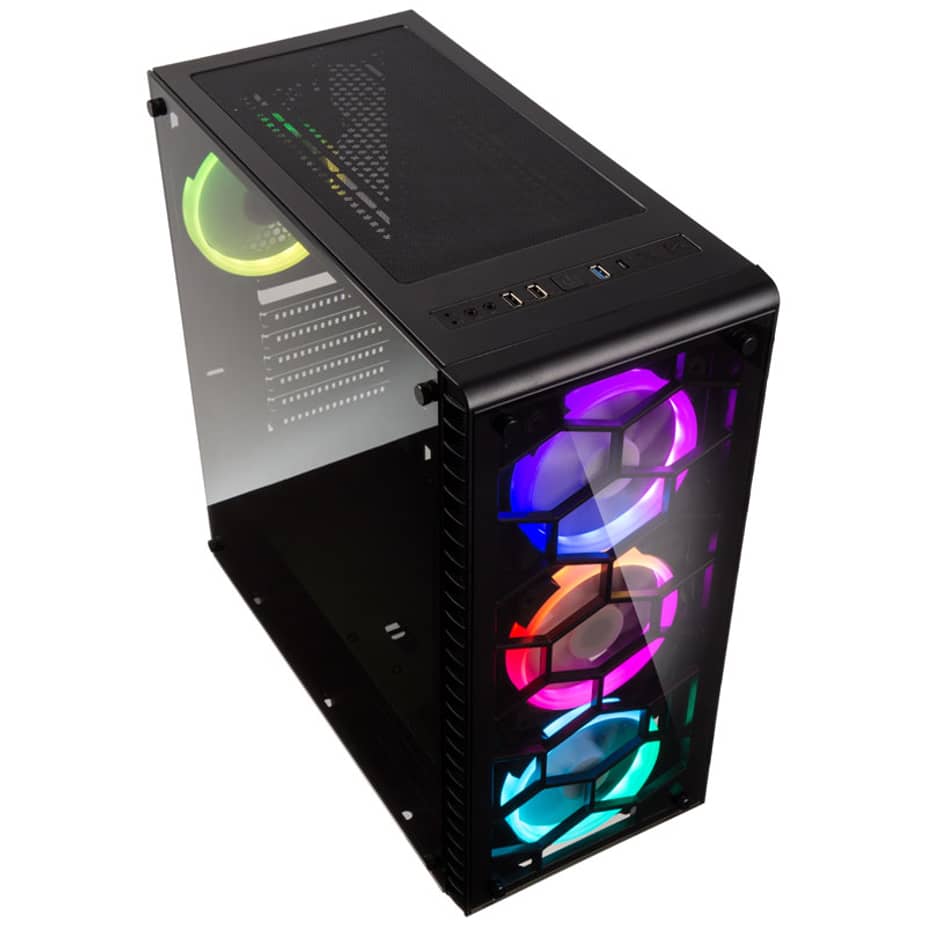 Kolink bservatory Midi Tower RGB Gaming Case - Black Tempered Glass Window — view 6