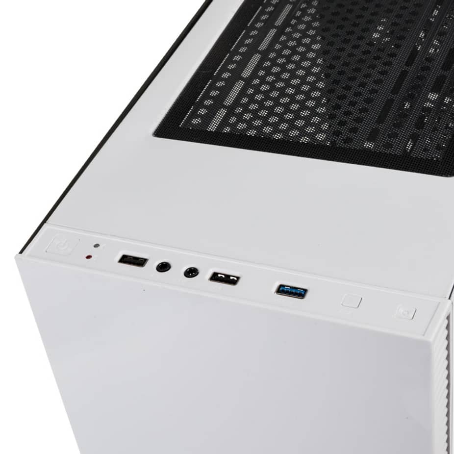 Kolink Stronghold Midi Tower Gaming Case - White Tempered Glass Side Window — view 6