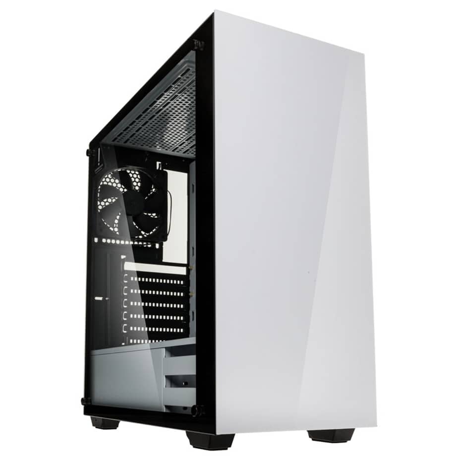 Kolink Stronghold Midi Tower Gaming Case - White Tempered Glass Side Window — view 7