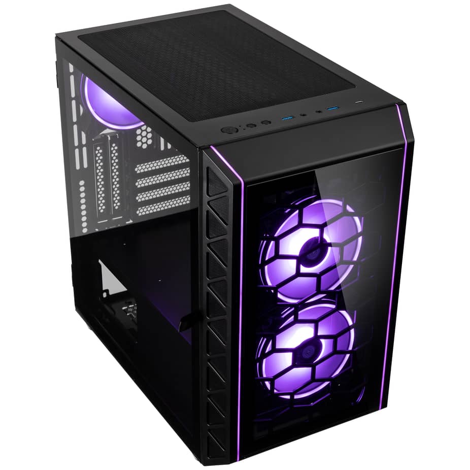 Kolink Citadel Glass SE ARGB Micro-ATX Gaming Case - Black