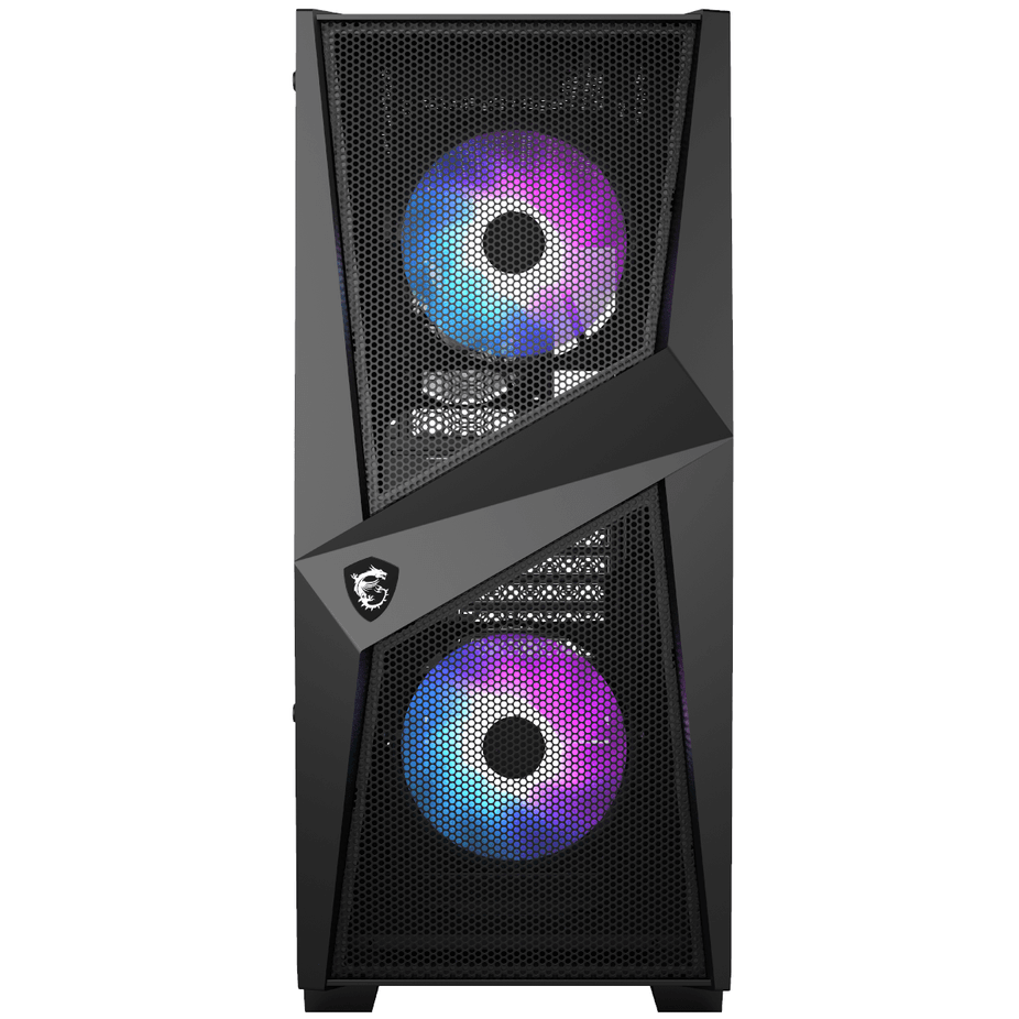  MSI MAG FORGE 100R Mid-Tower ARGB Gaming Case - Black Tempered Glass — view 4