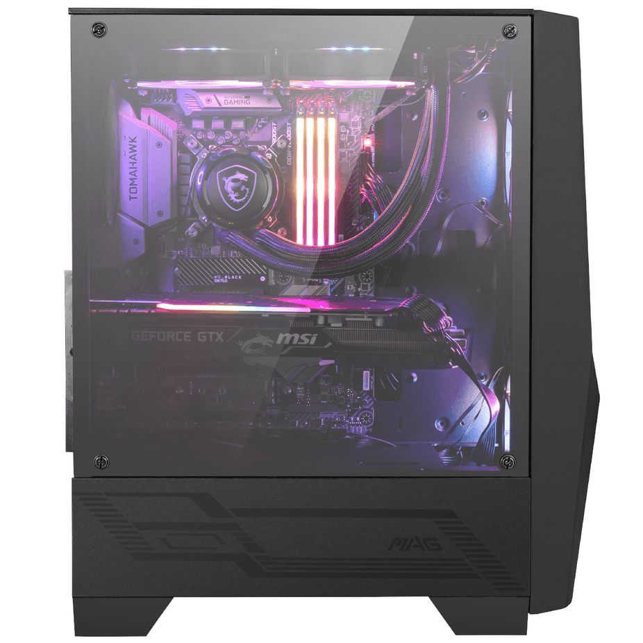  MSI MAG FORGE 100R Mid-Tower ARGB Gaming Case - Black Tempered Glass — view 7