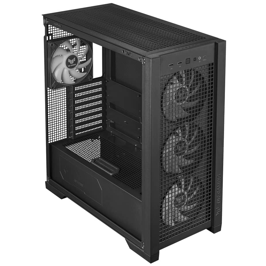 Asus  TUF Gaming GT302 TG ARGB Case - Black — view 2