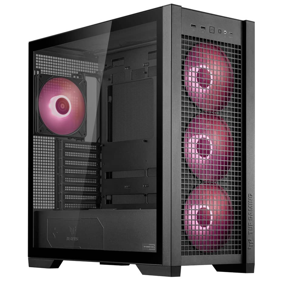 Asus  TUF Gaming GT302 TG ARGB Case - Black — view 8