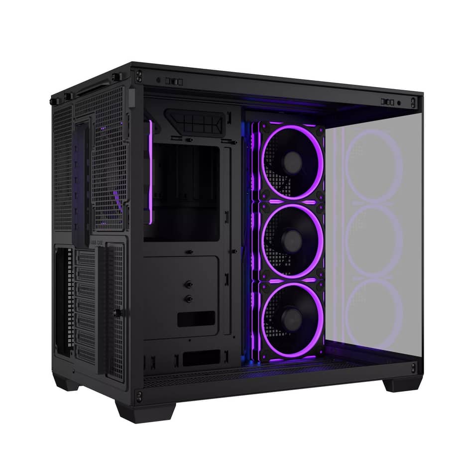   Asus  A32 Plus ARGB Dual-Chamber Gaming Case - Black — view 3