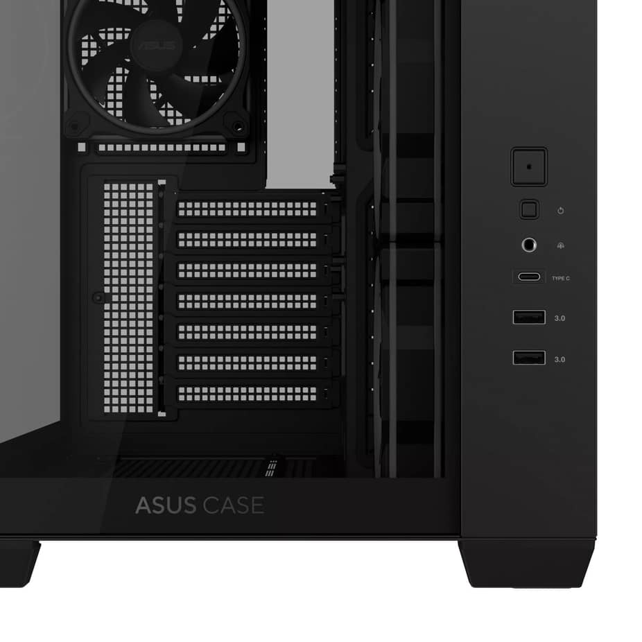   Asus  A32 Plus ARGB Dual-Chamber Gaming Case - Black — view 11