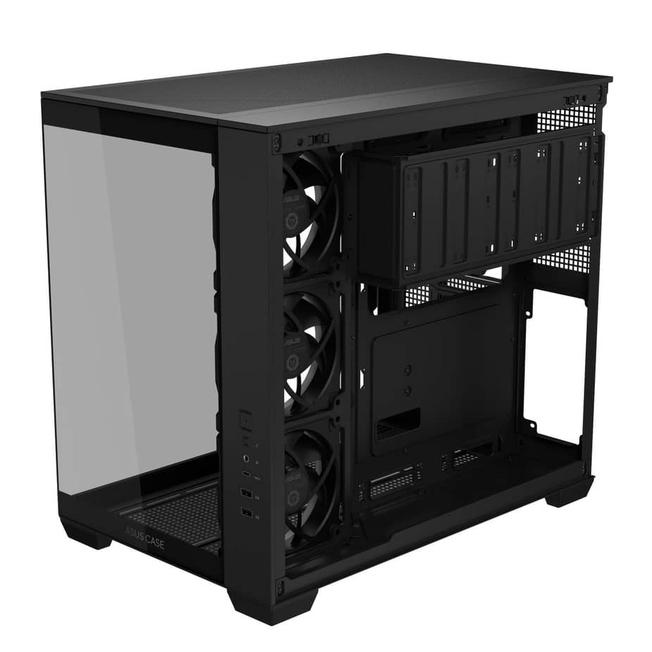   Asus  A32 Plus ARGB Dual-Chamber Gaming Case - Black — view 13