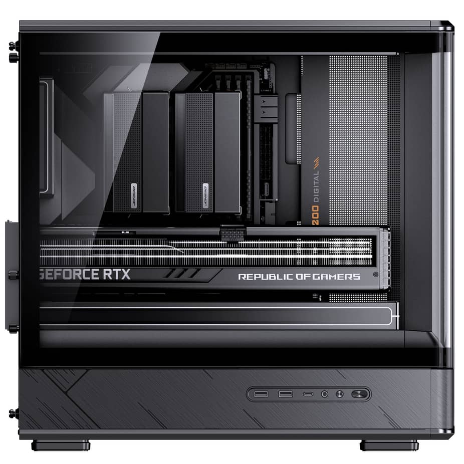 Jonsbo   D200 Midi-Tower mATX Gaming Case - Black — view 3