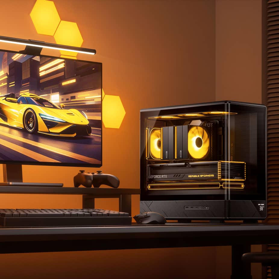Jonsbo   D200 Midi-Tower mATX Gaming Case - Black — view 6