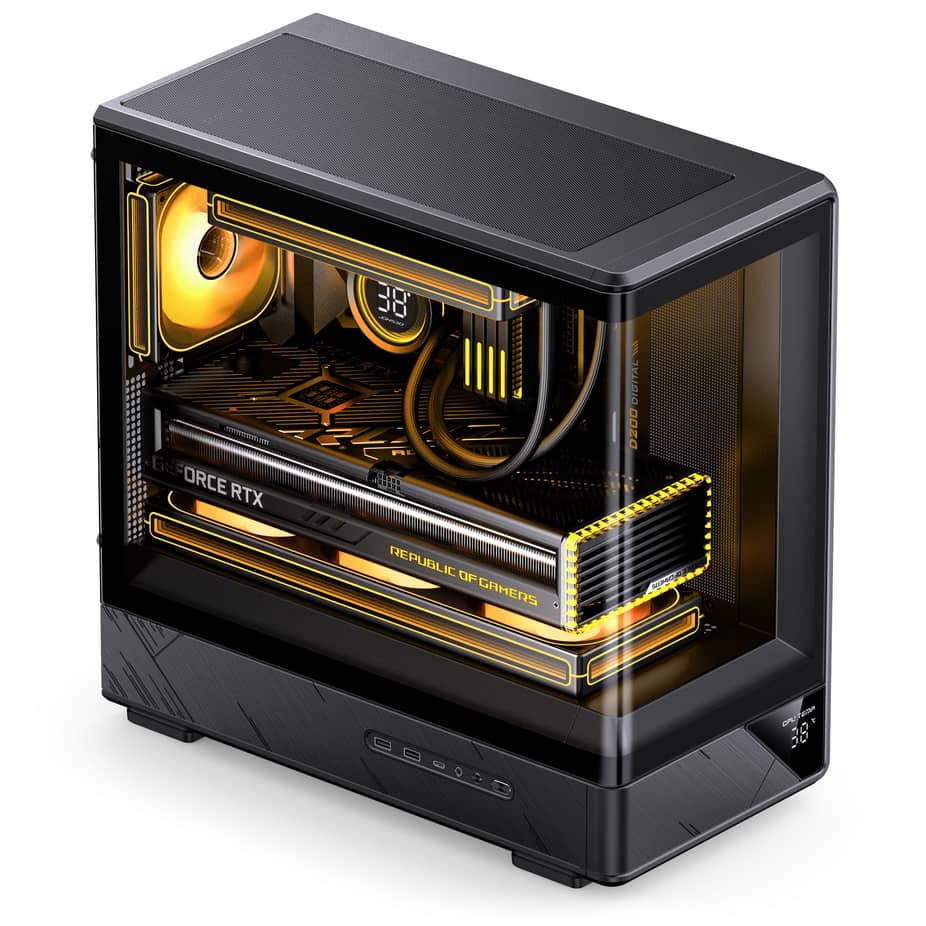 Jonsbo   D200 Midi-Tower mATX Gaming Case - Black — view 8