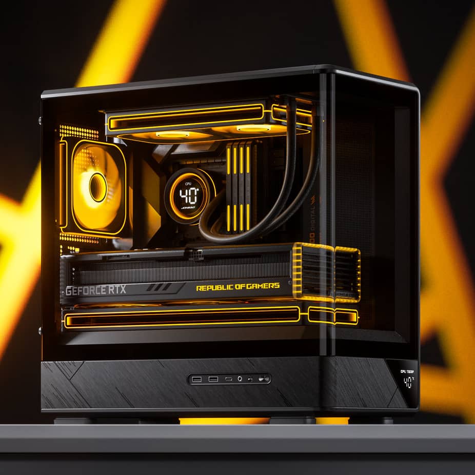Jonsbo   D200 Midi-Tower mATX Gaming Case - Black — view 19