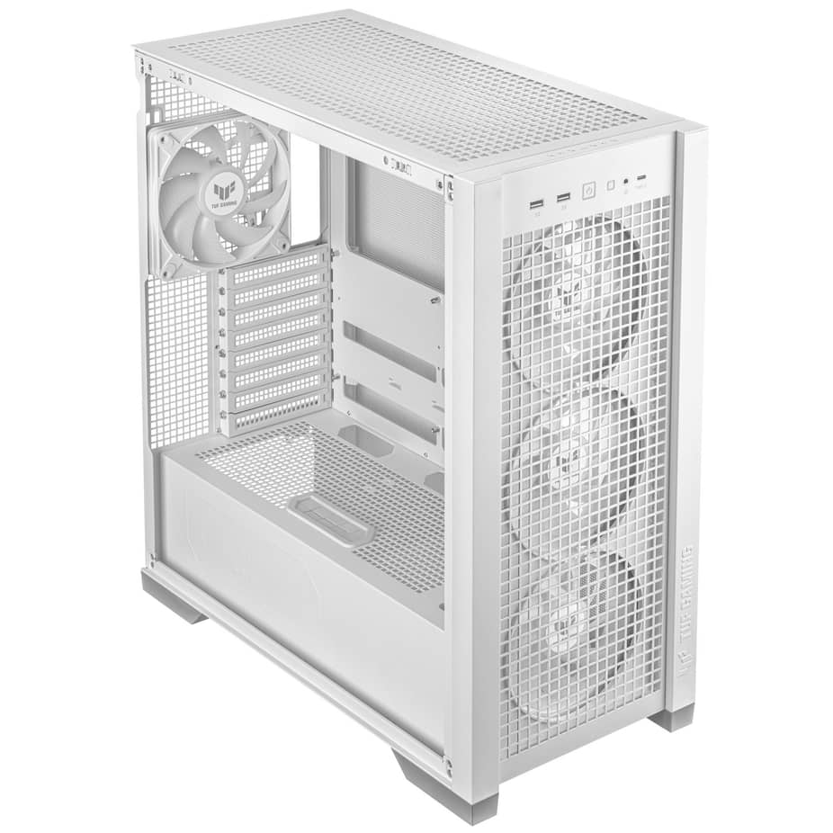 Asus  TUF Gaming GT302 TG ARGB Case - White — view 4