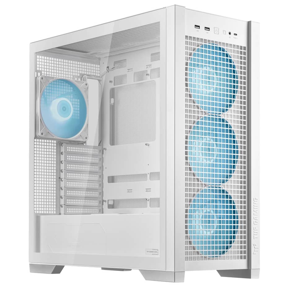 Asus  TUF Gaming GT302 TG ARGB Case - White — view 8