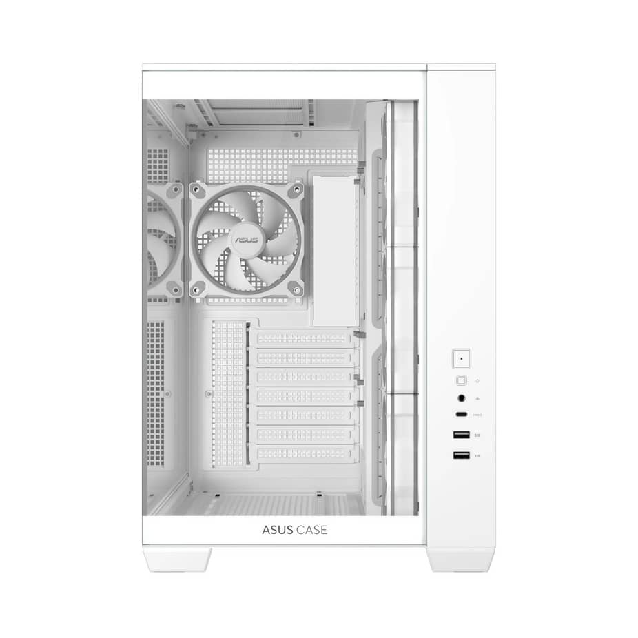 Asus A32 Plus ARGB Dual-Chamber Gaming Case - White — view 6