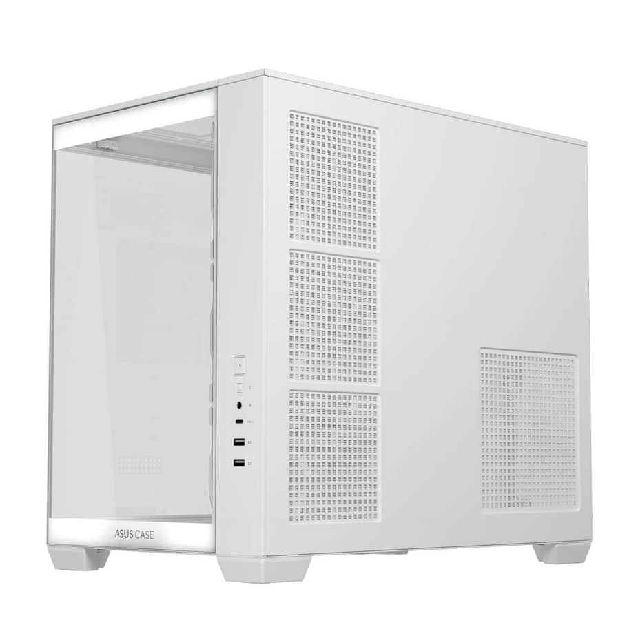 Asus A32 Plus ARGB Dual-Chamber Gaming Case - White — view 12