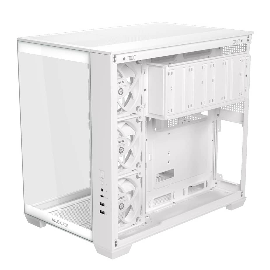 Asus A32 Plus ARGB Dual-Chamber Gaming Case - White — view 13
