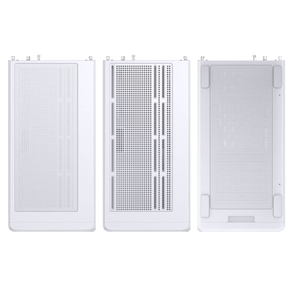 Jonsbo D200 Midi-Tower mATX Gaming Case - White — view 2
