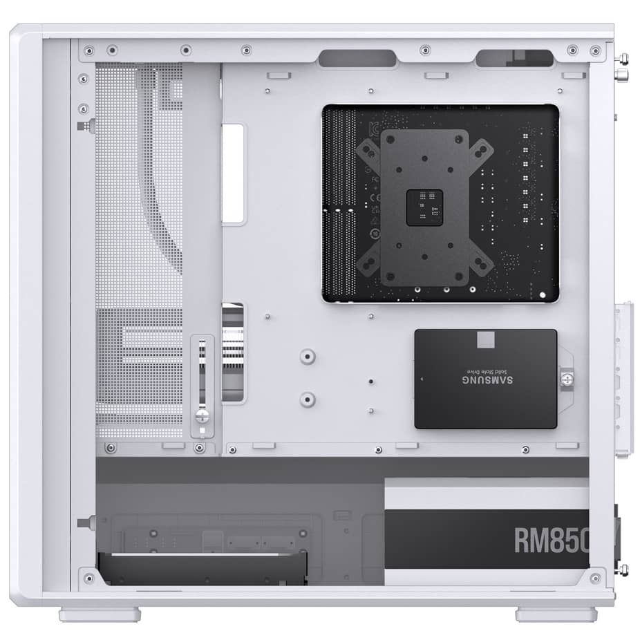 Jonsbo D200 Midi-Tower mATX Gaming Case - White — view 4
