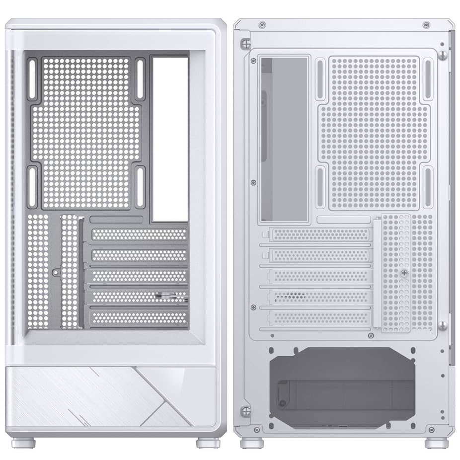 Jonsbo D200 Midi-Tower mATX Gaming Case - White — view 5