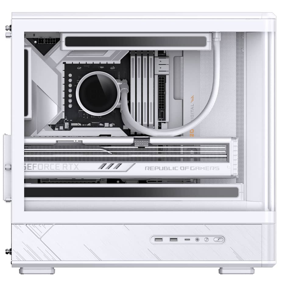 Jonsbo D200 Midi-Tower mATX Gaming Case - White — view 10