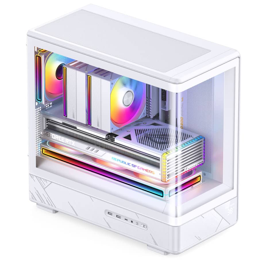 Jonsbo D200 Midi-Tower mATX Gaming Case - White — view 14
