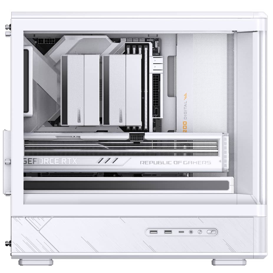 Jonsbo D200 Midi-Tower mATX Gaming Case - White — view 16