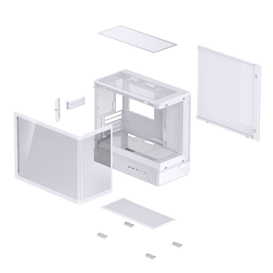 Jonsbo D200 Midi-Tower mATX Gaming Case - White — view 17