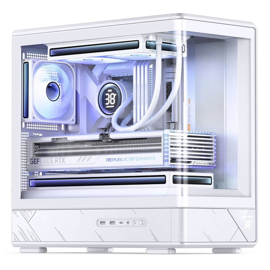 Jonsbo D200 Midi-Tower mATX Gaming Case - White — view 19