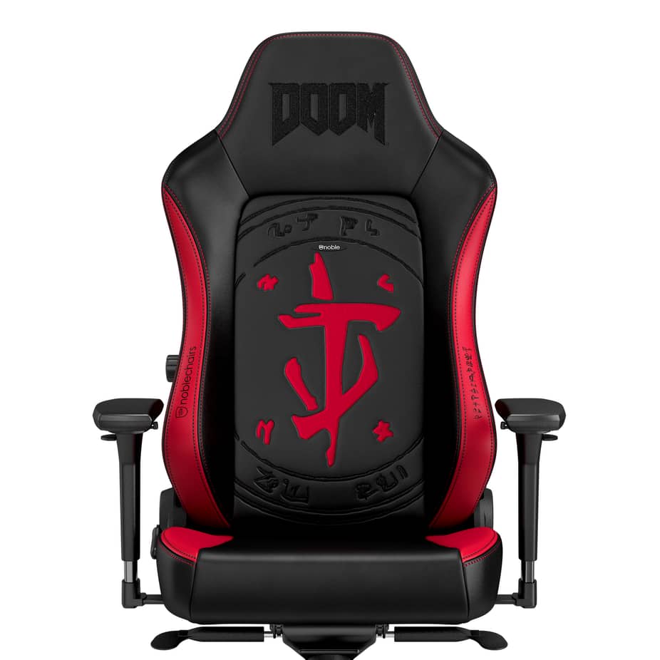 noblechairs HERO Gaming Chair - DOOM Edition - Black/Red