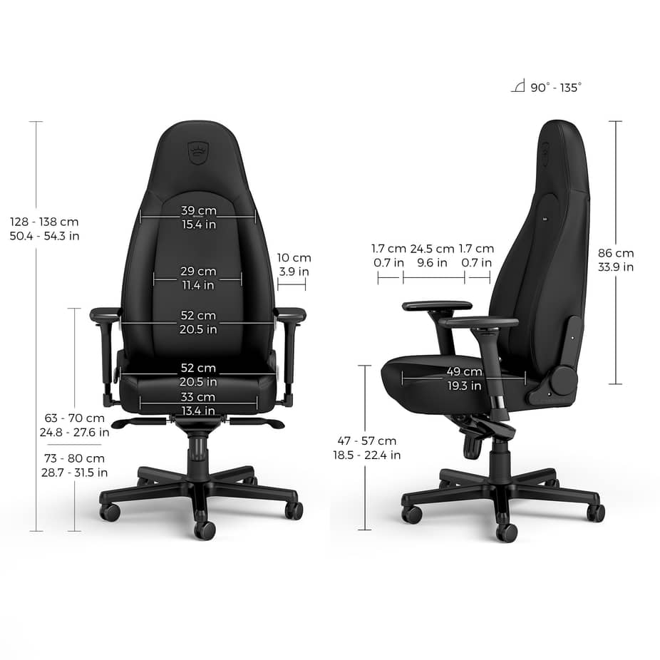   noblechairs  ICON Gaming Chair - Black Edition — view 3